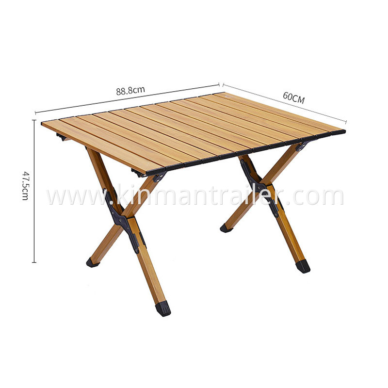 Aluminum Roll Up Portable Camping Folding Table